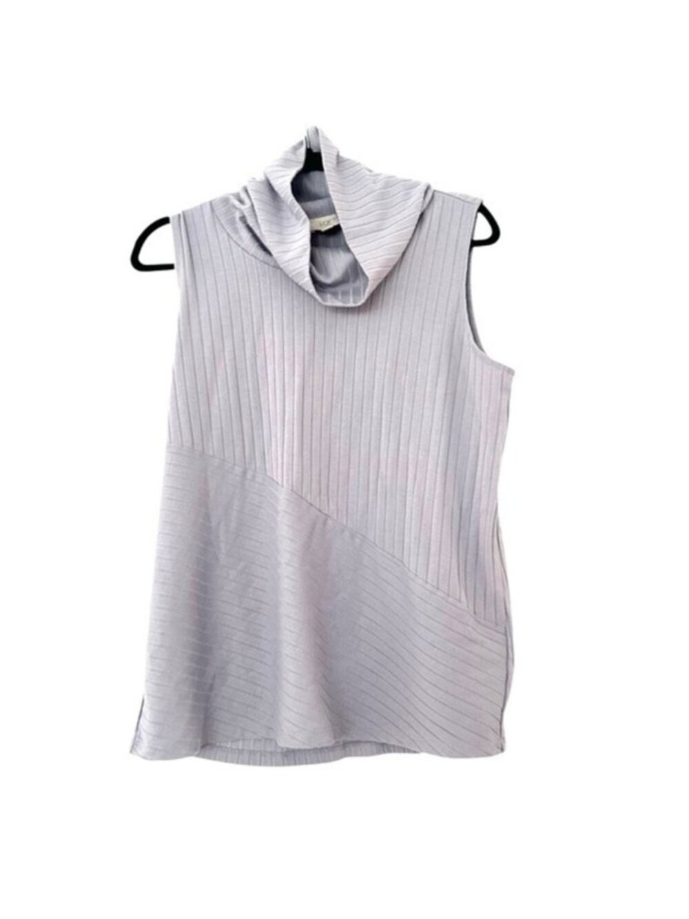 Purple Sleeveless Cowl Neck Top